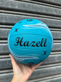 Load image into Gallery viewer, Personalised Gilbert Phoenix Netball Blue (SIZE 5)
