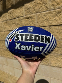 Load image into Gallery viewer, Personalised Canterbury Bulldogs Player Pack Bundle (Official Ball + Backpack + Ball Pump)
