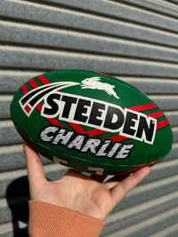 Load image into Gallery viewer, Personalised South Sydney Rabbitohs Official NRL Ball (11inch mini ball)
