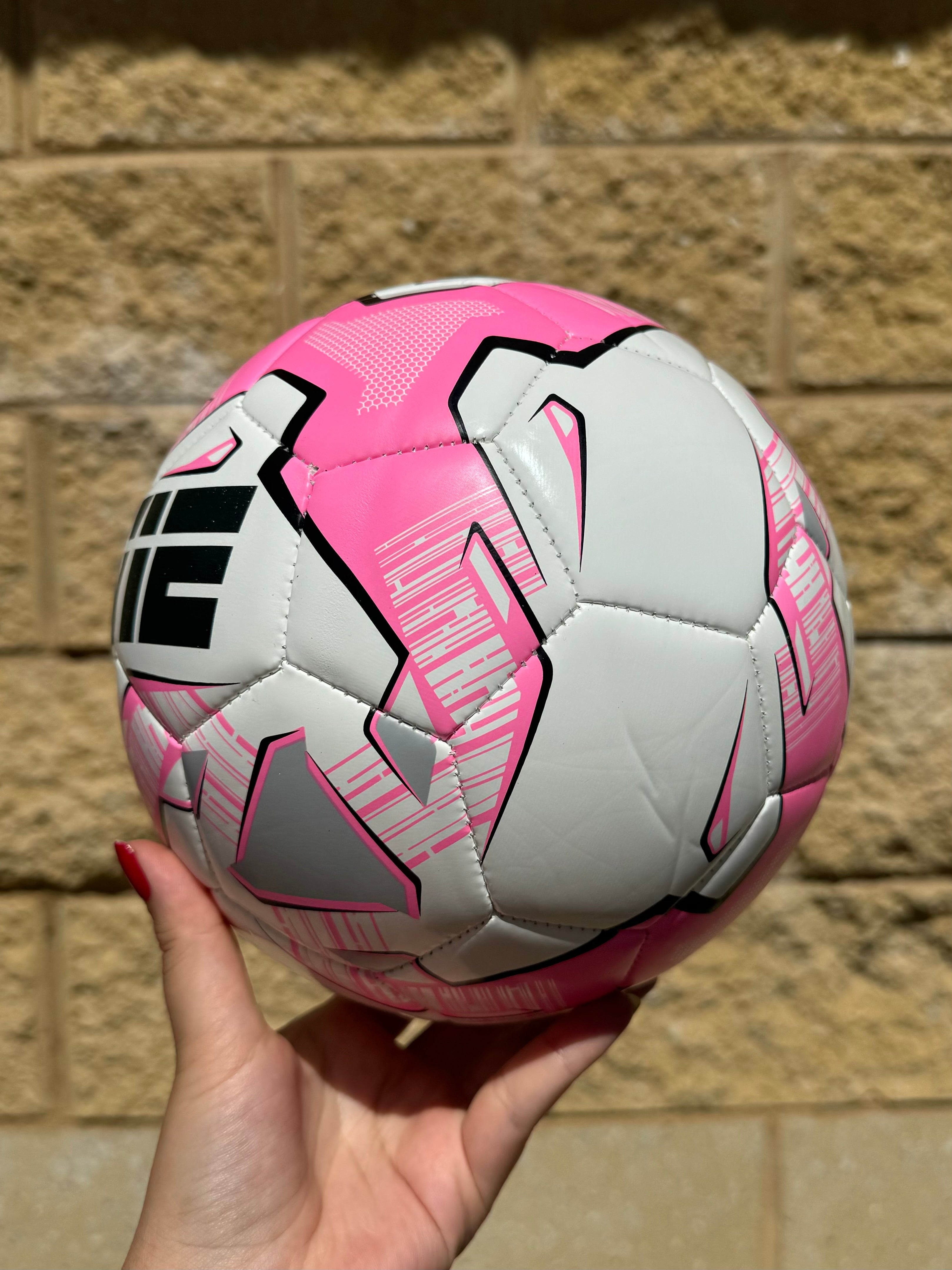 Personalised Mi-Ball Pink Soccer Ball (Size 3, 4, 5)