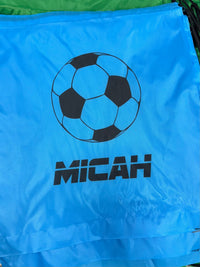 Load image into Gallery viewer, Personalised Soccer Drawstring Bag

