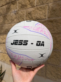 Load image into Gallery viewer, Personalised Gilbert Phoenix Netball White (SIZE 5)
