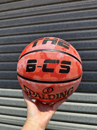 Load image into Gallery viewer, Personalised Spalding Rubber Basketball Urban - Red (Size 6 &amp; 7)
