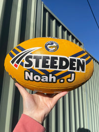 Load image into Gallery viewer, Personalised Parramatta Eels Official NRL Ball (Size 5)
