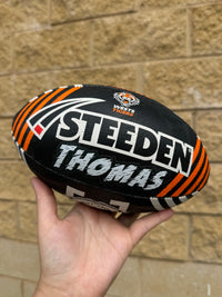 Load image into Gallery viewer, Personalised Wests Tigers Official NRL Ball (11inch mini ball)
