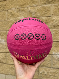 Load image into Gallery viewer, Personalised Spalding Rubber Pink Highlight Rush Basketball (Size 5, 6)
