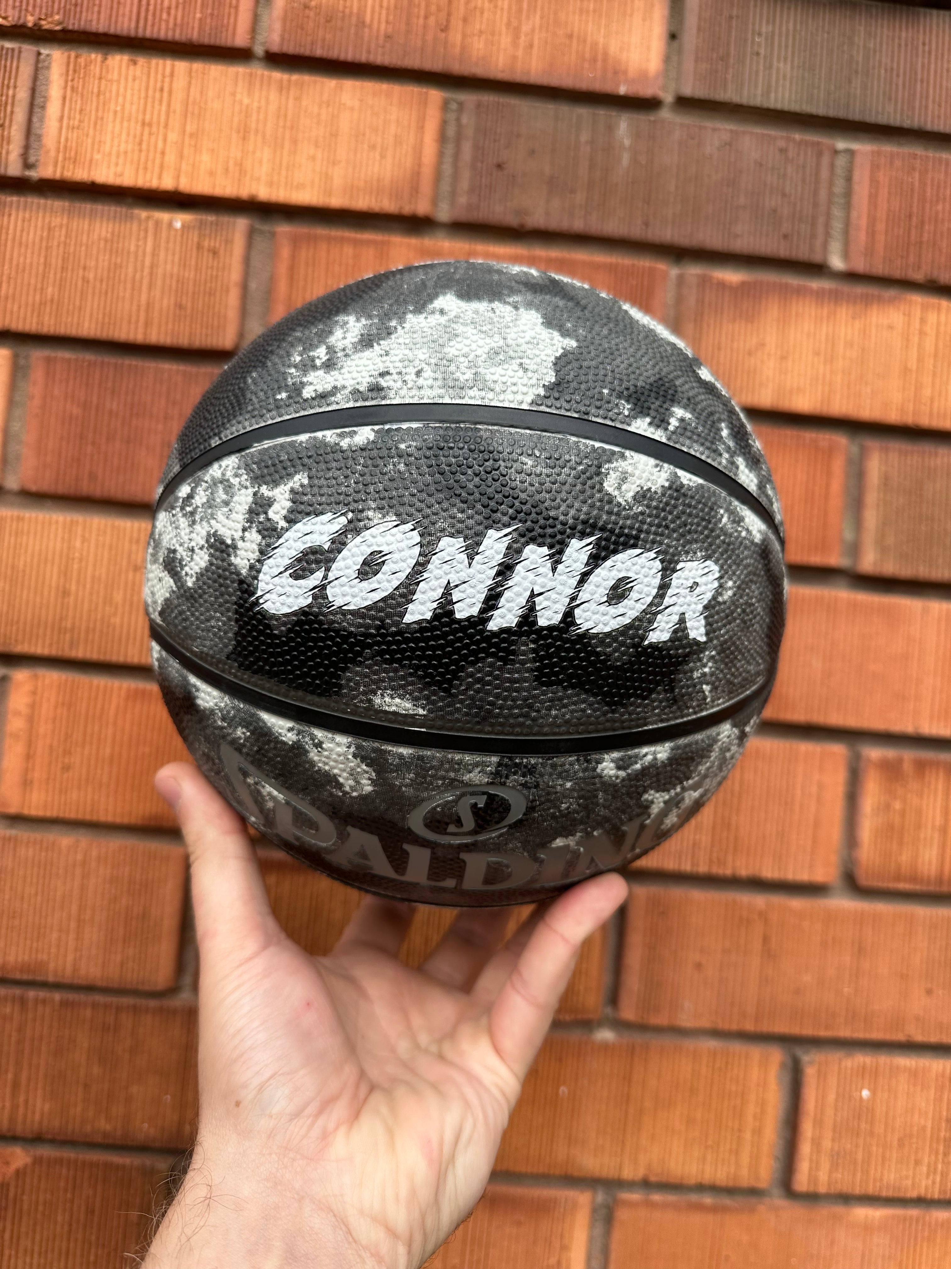 Personalised Spalding Rubber Basketball Urban - Black (Size 5, 6 & 7)