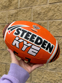 Load image into Gallery viewer, Personalised Limited Edition Wests Tigers Official NRL Ball (Size 5)
