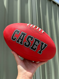 Load image into Gallery viewer, Personalised Mi-Ball AFL Football - Red (Size 3, 4, 5)
