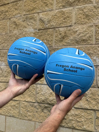 Load image into Gallery viewer, Personalised Mi-Ball Envision Blue Netball (SIZE 5)

