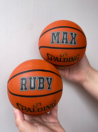 Load image into Gallery viewer, Personalised Mini Spalding Basketball (Size 1 &amp; 3)
