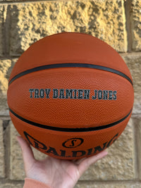 Load image into Gallery viewer, Personalised Spalding TF-50 Rubber Basketball (Size 5, 6 &amp; 7)
