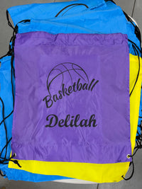 Load image into Gallery viewer, Personalised Basketball Drawstring Bag
