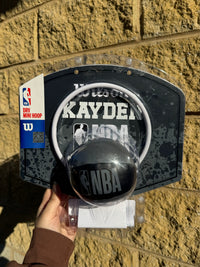 Load image into Gallery viewer, Personalised Wilson NBA Mini Basketball Hoop (Black Graffiti)

