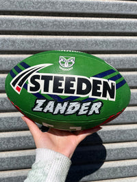 Load image into Gallery viewer, Personalised New Zealand Warriors Official NRL Ball (Size 5)
