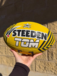 Load image into Gallery viewer, Personalised North QLD Cowboys Player Pack Bundle (Official Ball + Backpack + Ball Pump)
