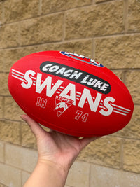 Load image into Gallery viewer, Personalised AFL Official Sydney Swans Club Football (Size 5)
