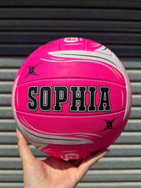 Load image into Gallery viewer, Personalised Gilbert Pink Netball (SIZE 5)
