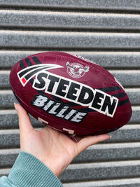 Load image into Gallery viewer, Personalised Manly Sea Eagles Official NRL Ball (11inch mini ball)
