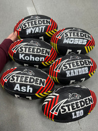 Load image into Gallery viewer, Personalised Penrith Panthers Official NRL Ball (11inch mini ball)
