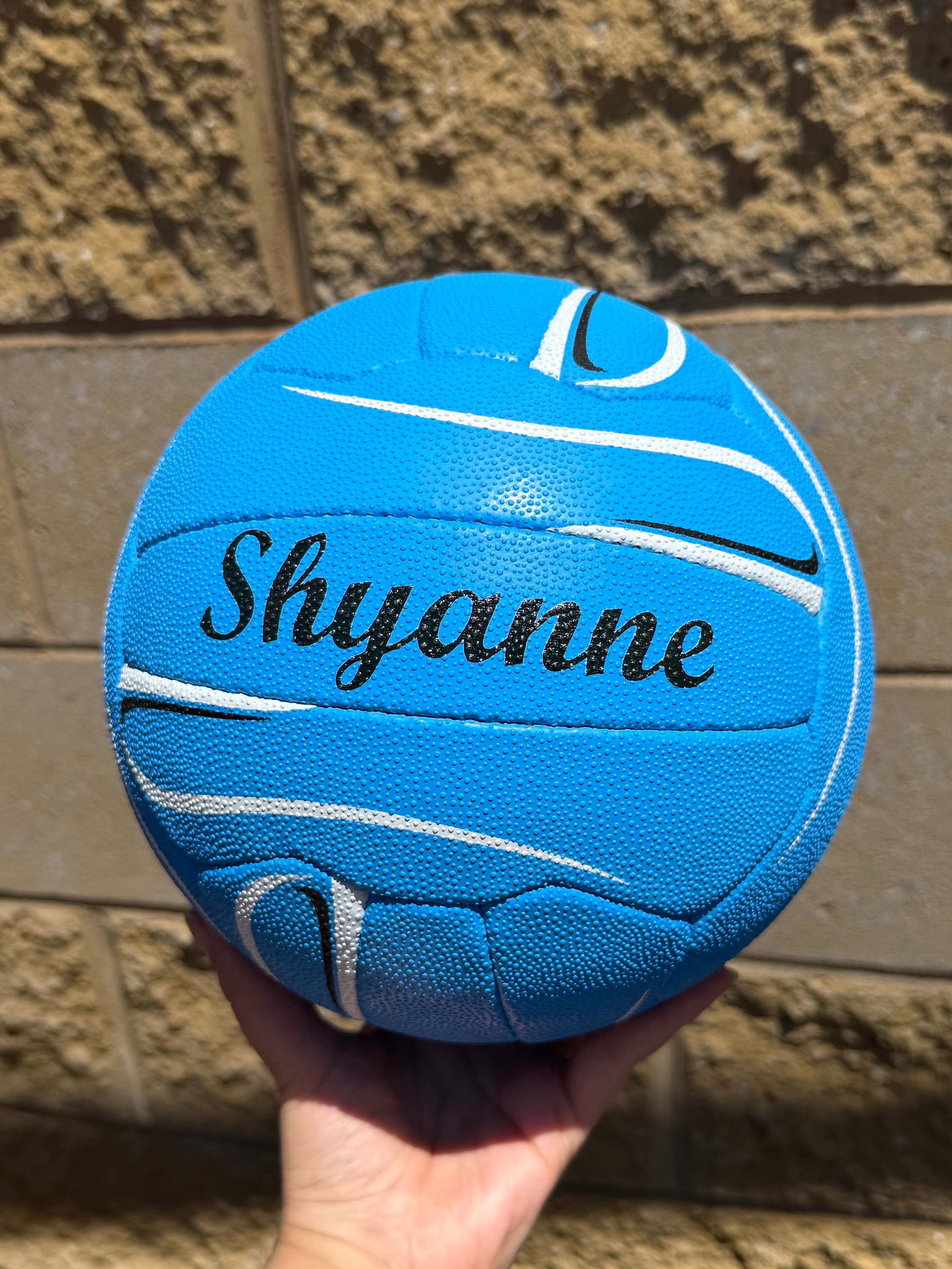 Personalised Mi-Ball Envision Blue Netball (SIZE 5)