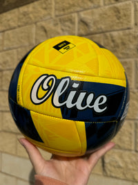 Load image into Gallery viewer, Personalised Yellow/Blue Umbro Neo Swerve Soccer Ball (SIZE 5)
