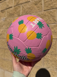 Load image into Gallery viewer, Personalised Hart Pineapple Dream Netball (SIZE 5)
