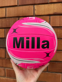 Load image into Gallery viewer, Personalised Gilbert Pink Netball (SIZE 5)
