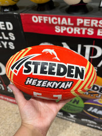 Load image into Gallery viewer, Personalised Dolphins Official NRL Ball (11inch mini ball)
