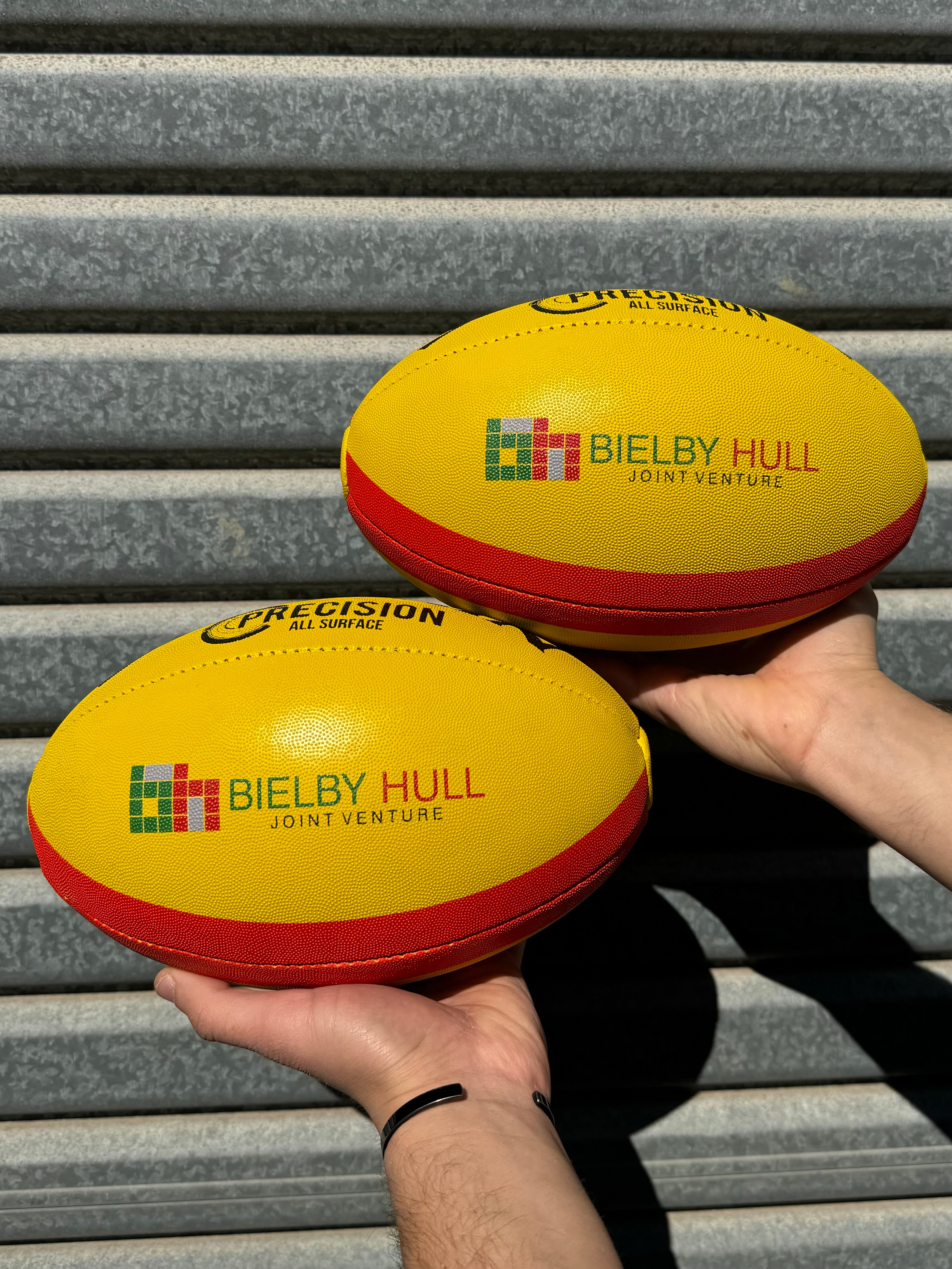 Personalised AFL Precision Football - Yellow (Size 3 & 5)