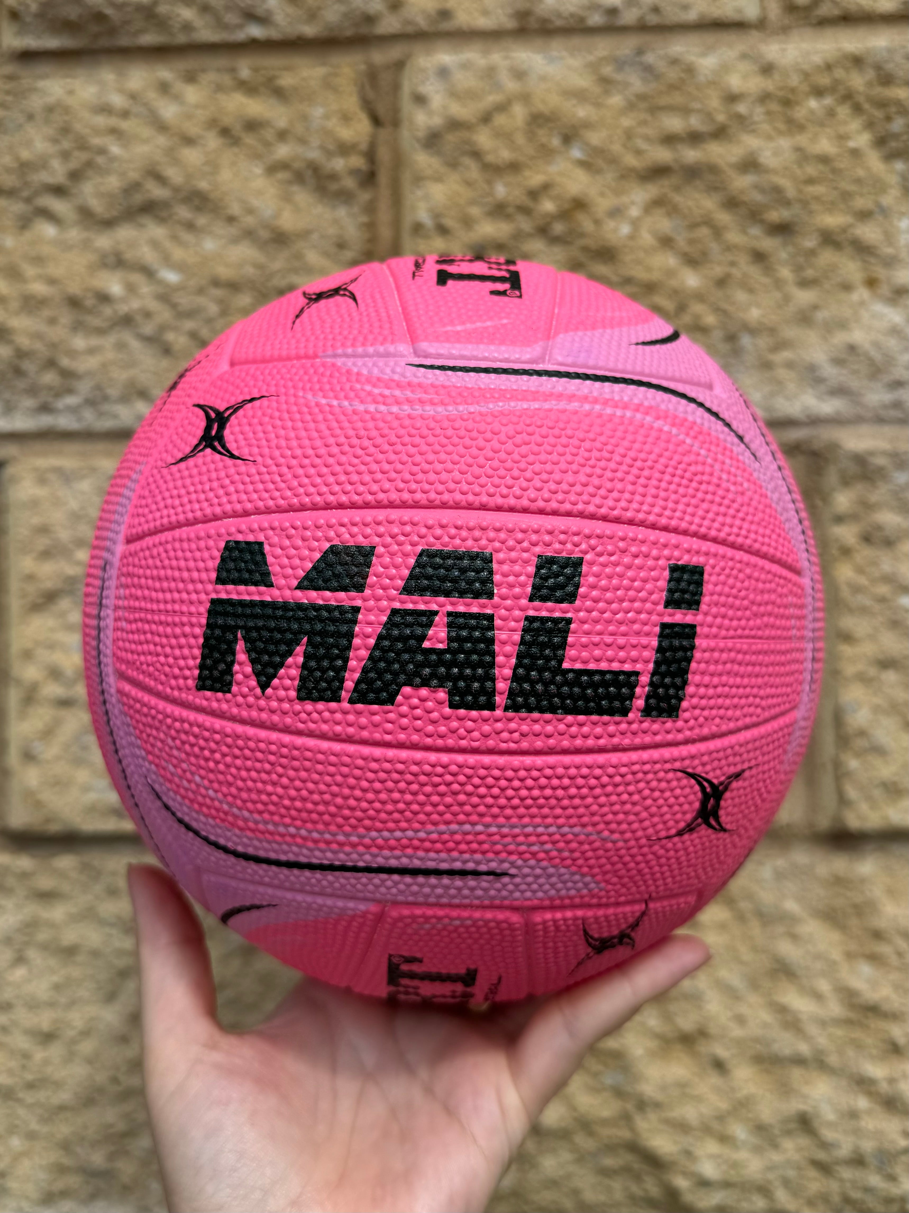 Personalised Gilbert Phoenix Netball Pink (SIZE 4, 5)