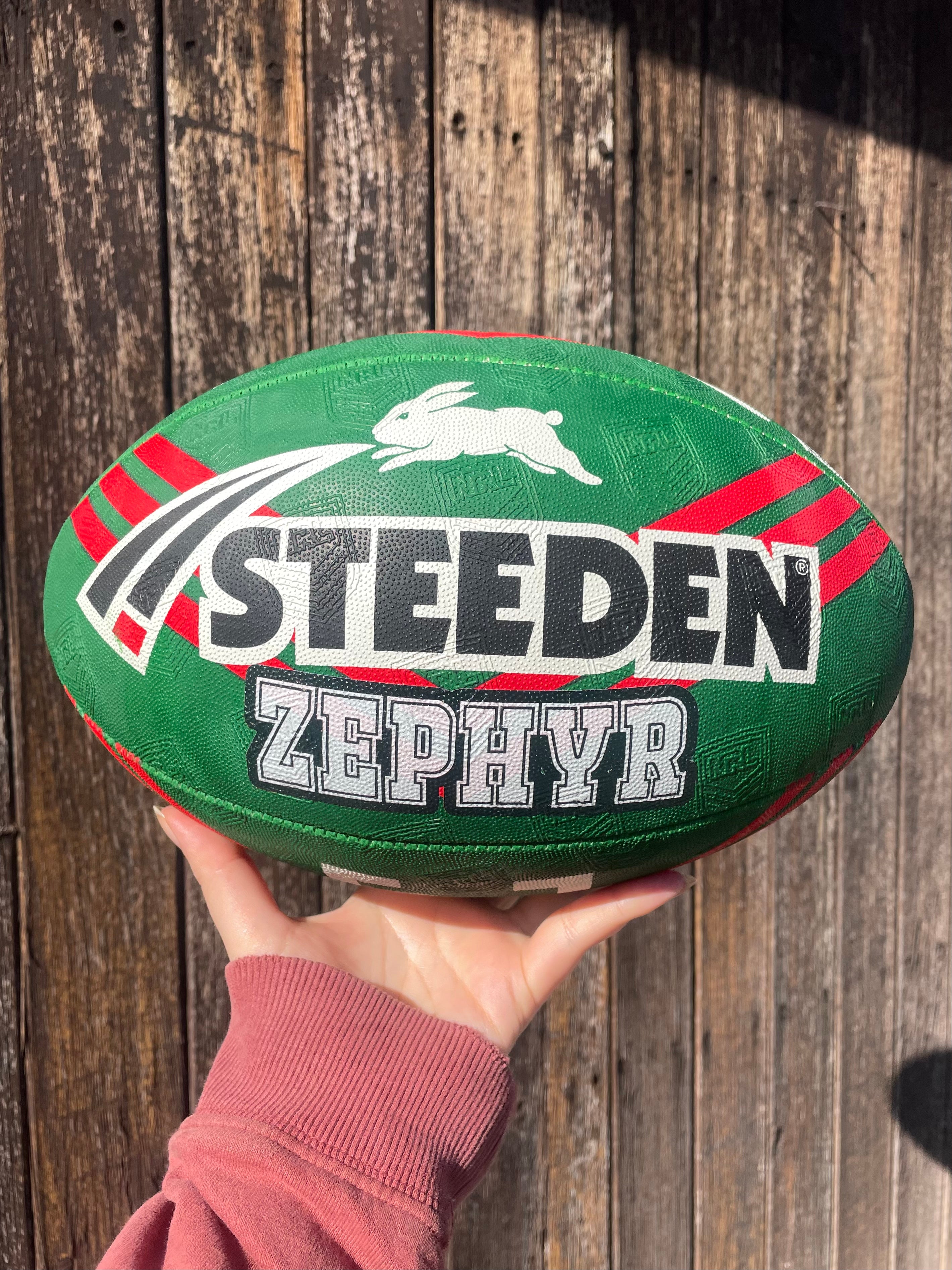 Personalised South Sydney Rabbitohs Official NRL Ball (size 5)