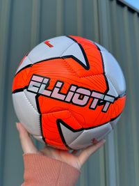 Load image into Gallery viewer, Personalised Deploy Orange Soccer Ball (Size 3, 4, 5)

