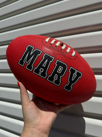 Load image into Gallery viewer, Personalised Mi-Ball AFL Football - Red (Size 3, 4, 5)
