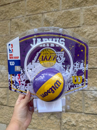 Load image into Gallery viewer, Personalised Wilson NBA Team Mini Basketball Hoop (LA Lakers)
