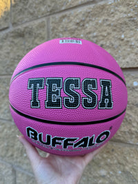 Load image into Gallery viewer, Personalised Buffalo Rubber Pink Basketball (Size 5, 6)
