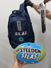 Load image into Gallery viewer, Personalised Official NRL Gold Coast Titans Player Pack
