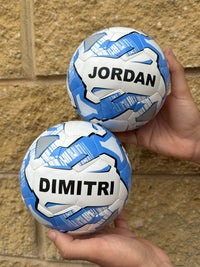 Load image into Gallery viewer, Mini Personalised Mi-Ball Blue Soccer Ball (Mini Size)
