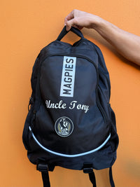 Load image into Gallery viewer, Personalised Collingwood Magpies Official AFL Backpack
