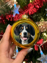 Load image into Gallery viewer, Personalised Gold Christmas Bauble
