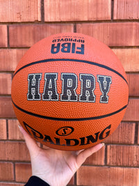 Load image into Gallery viewer, Personalised Spalding Rubber Basketball (Size 4) TF-150
