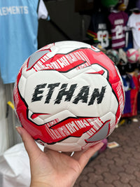 Load image into Gallery viewer, Personalised Mi-Ball Red Soccer Ball (Size 3, 4, 5)
