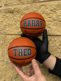 Load image into Gallery viewer, Personalised Mini Spalding Basketball (Size 1 &amp; 3)
