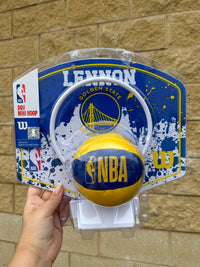 Load image into Gallery viewer, Personalised Wilson NBA Team Mini Basketball Hoop (Golden State Warriors)
