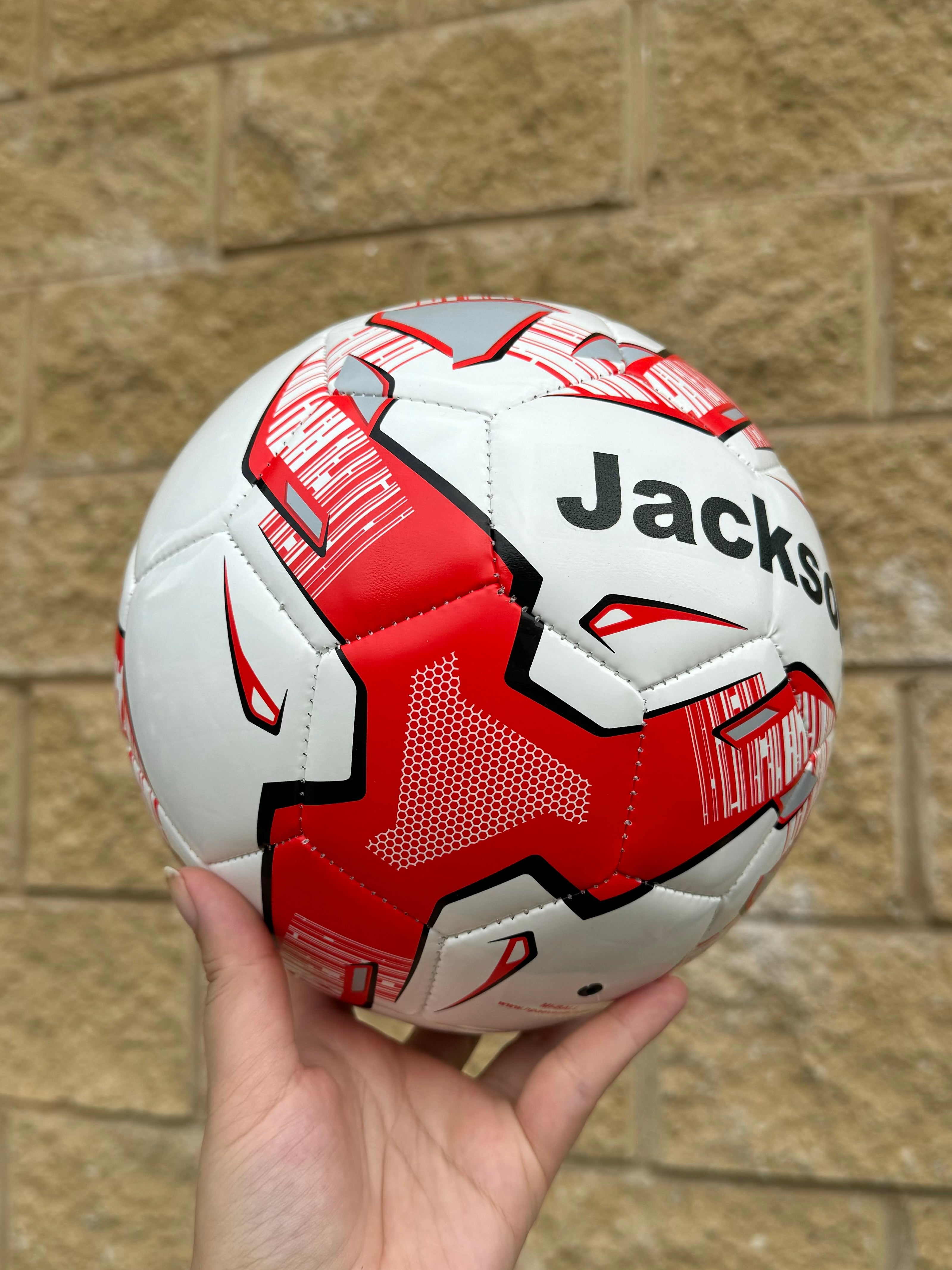 Personalised Mi-Ball Red Soccer Ball (Size 3, 4, 5)