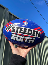 Load image into Gallery viewer, Personalised Newcastle Knights Official NRL Ball (Size 5)
