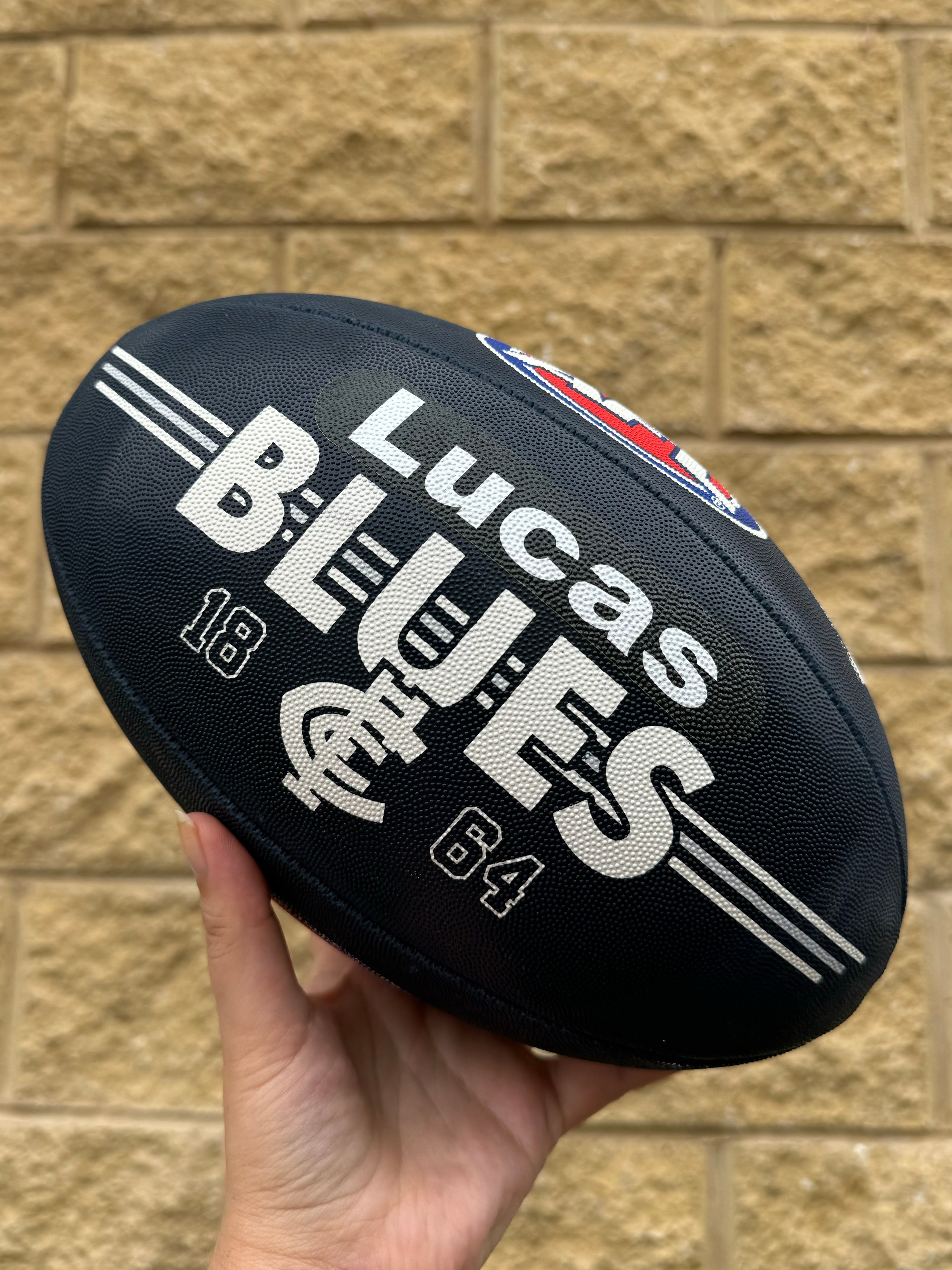 Personalised AFL Official Carlton FC Blues Club Football (Size 5)