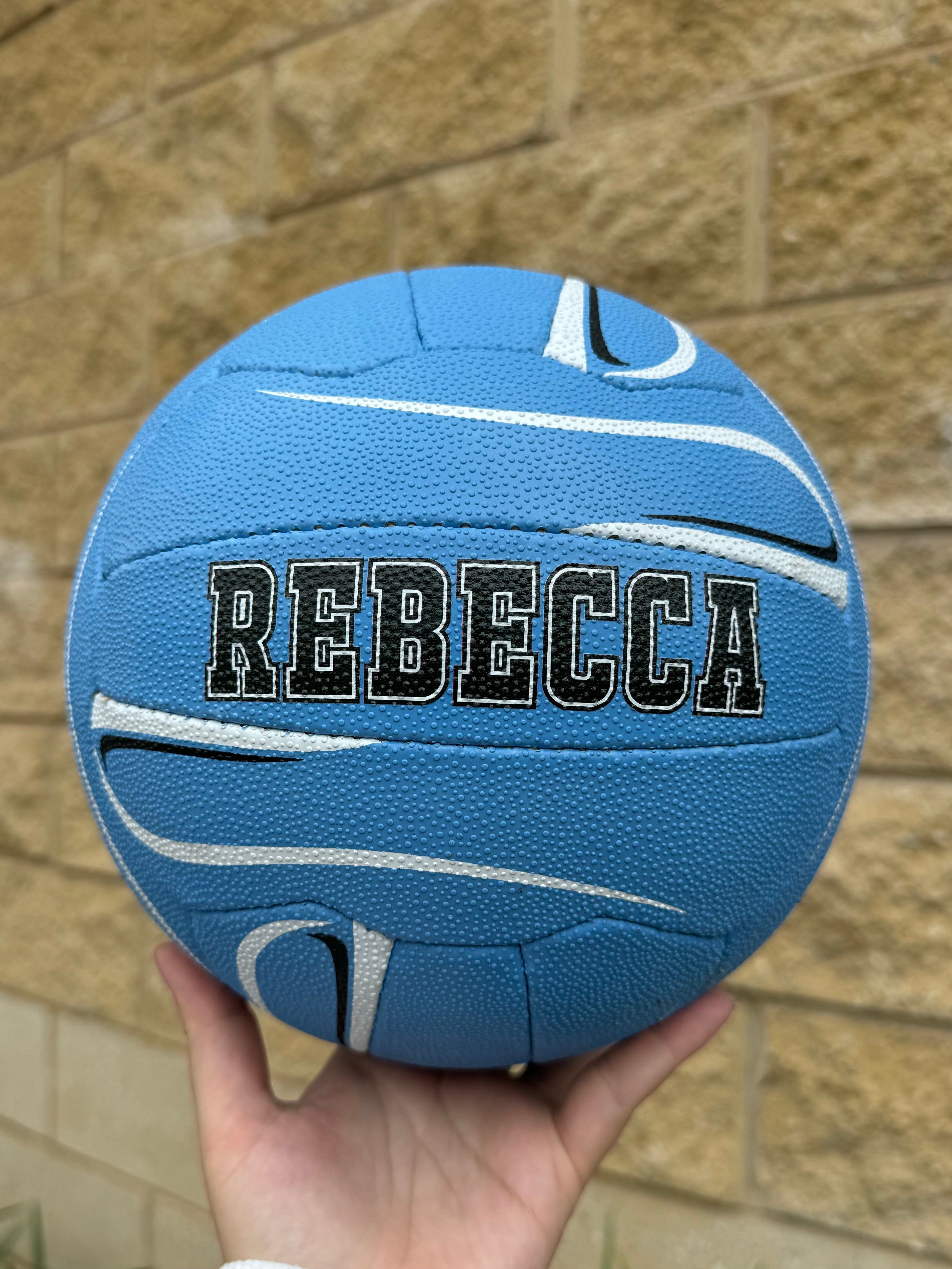 Personalised Mi-Ball Envision Blue Netball (SIZE 5)