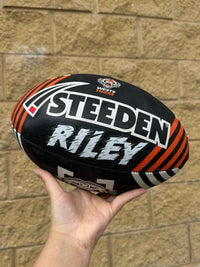 Load image into Gallery viewer, Personalised Wests Tigers Official NRL Ball (Size 5)
