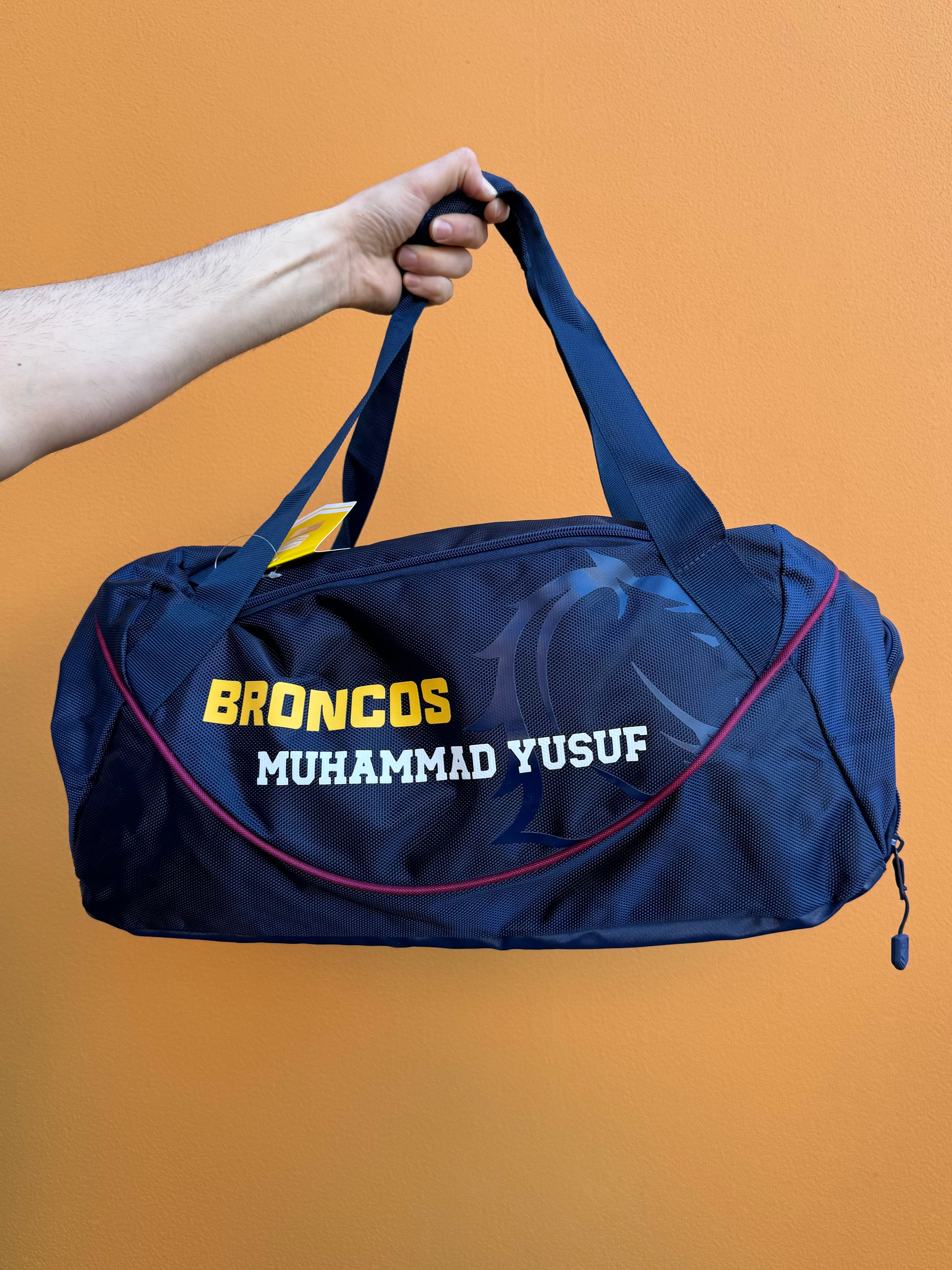 Personalised Brisbane Broncos Official NRL Sports Bag